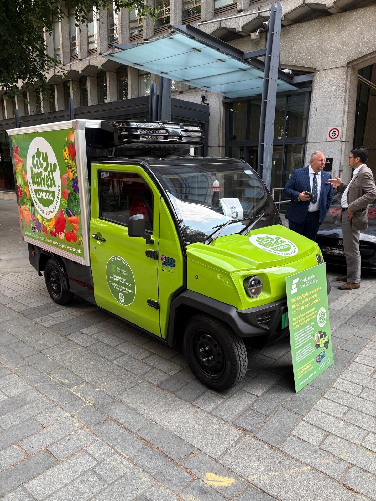 The CitySprint in full City Harvest livery