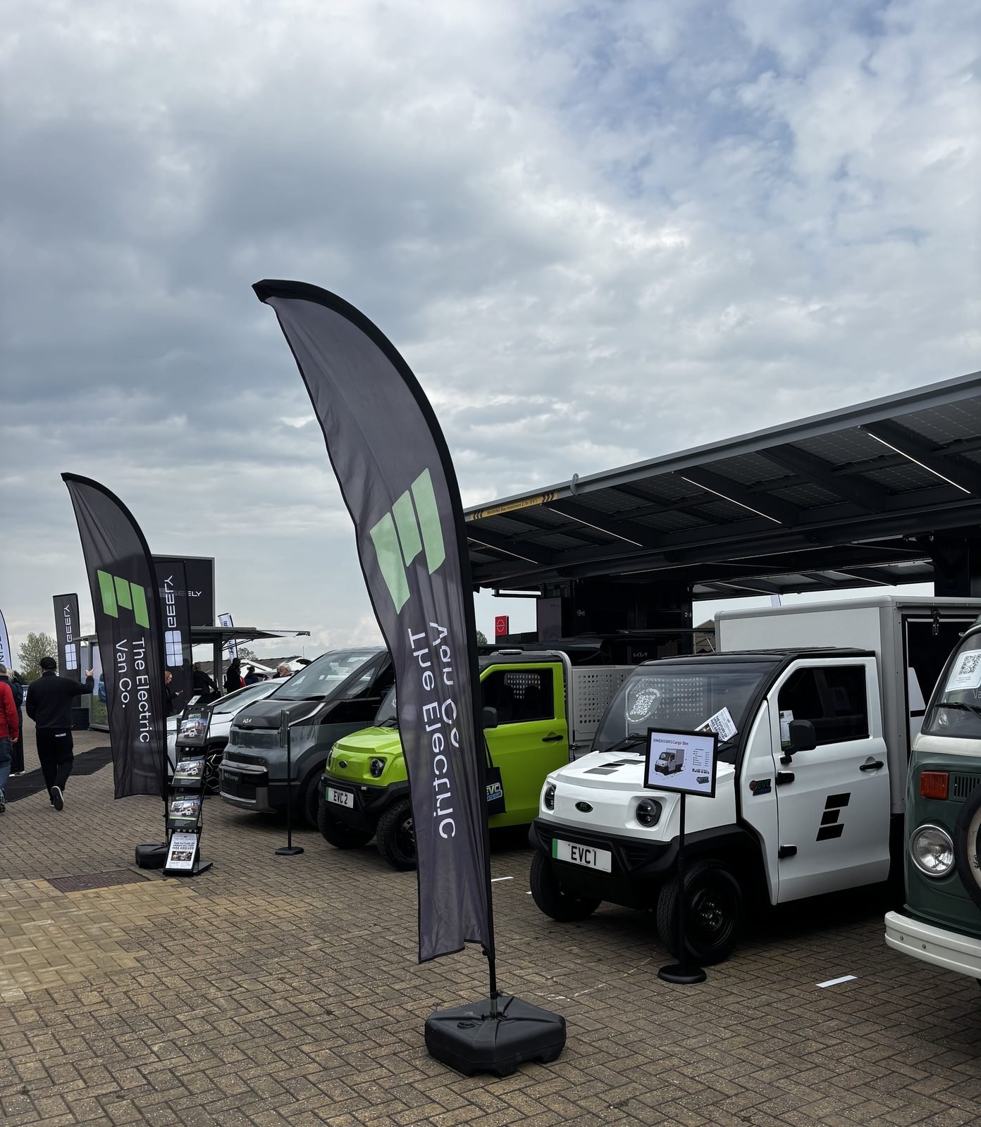 The EVC stand at Everything Electric North, Great Yorkshire Events Centre