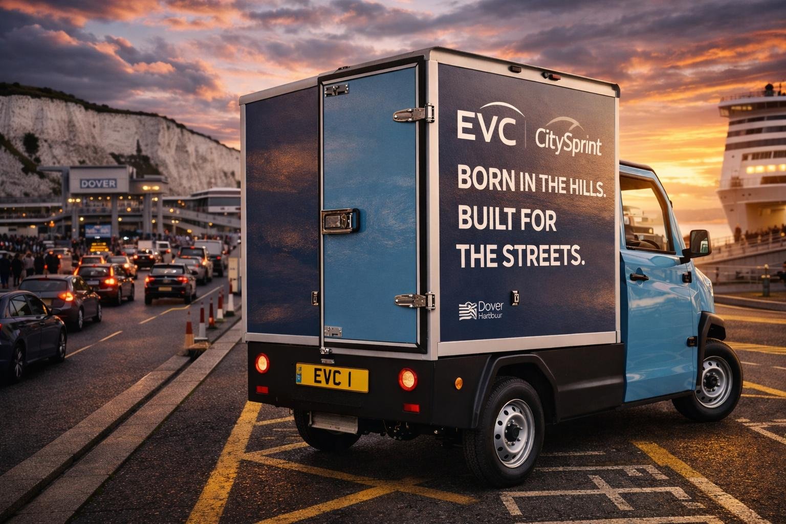 EVC CitySprint on the road — real-world delivery vehicle