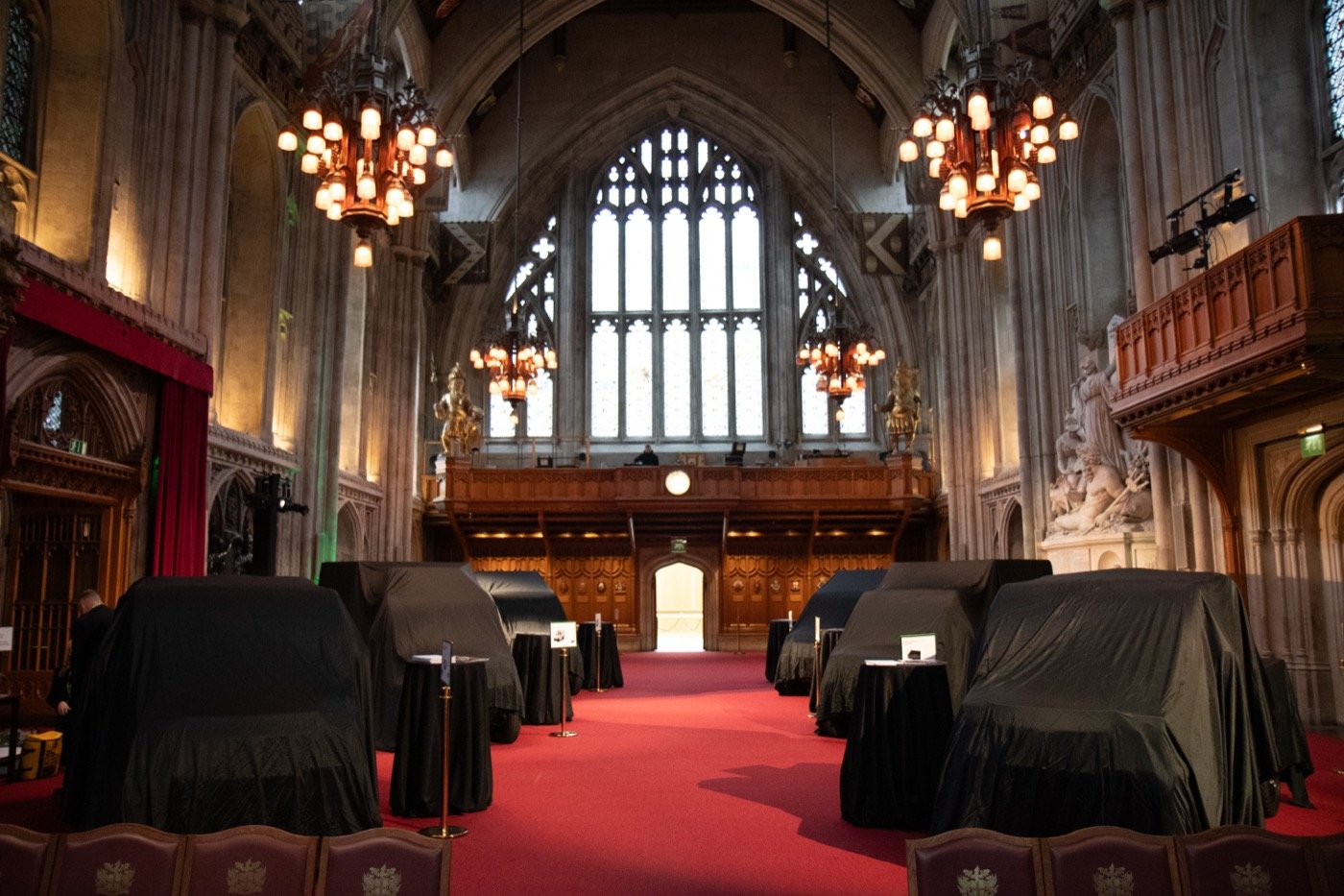 Vehicles under cover before the big reveal