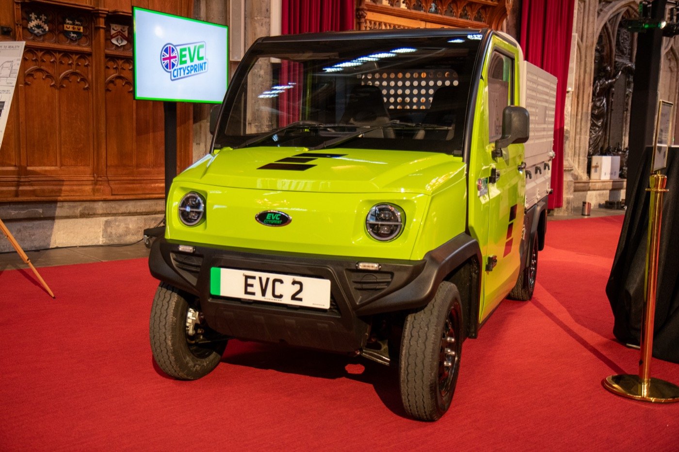The CitySprint on the red carpet at The Guildhall