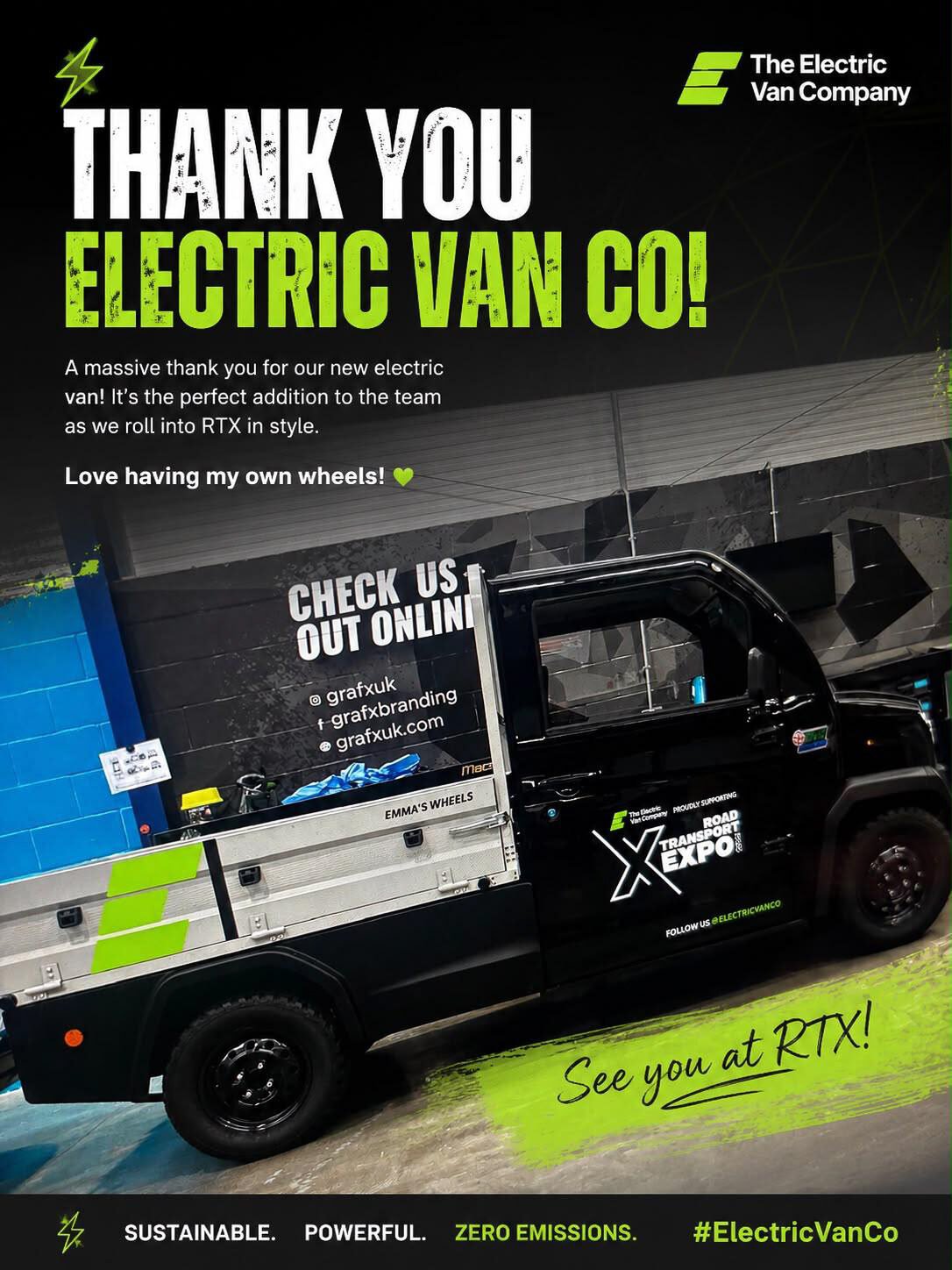 Thank you from a CitySprint customer, see you at RTX